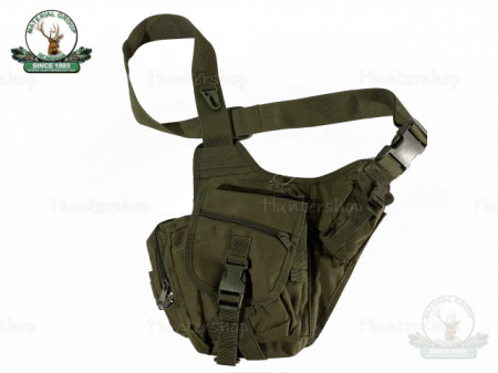 Geanta mica B12 Textil verde cu pridere pe umar - Img 3