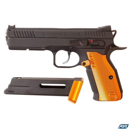 Replica pistol airsoft ASG CZ Shadow 2 Orange, CO2, Special Edition, 1.0 J. | 19946 - Img 2