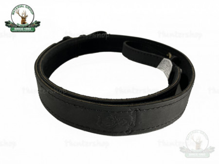 Curea arma piele maro captusit velur latime 30 mm