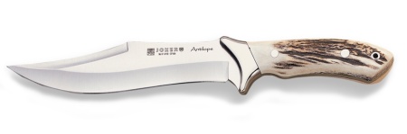Cutit Joker CC01 Antilope, maner din corn de cerb, husa piele, lama: 19.5 cm | cod: cc01 - Img 3