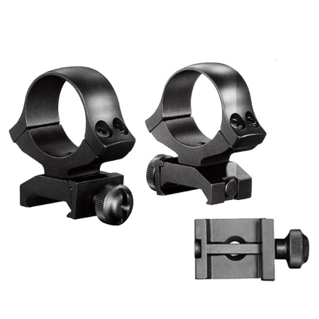 Set de suport de luneta Kozap pe Weaver, fix, cu inele de 30 mm | cod: set893_410