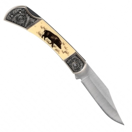Briceag Joker Jkr114 cu ornament mistret, lama: 8 cm | cod: JKR114 - Img 3