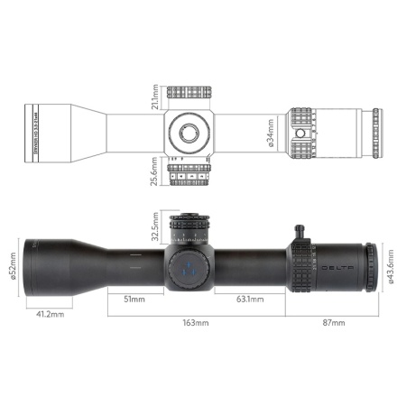 Luneta Delta Stryker HD 3.5-21x44 FFP, reticul: DPRC-1 | cod: DO-2514 - Img 4