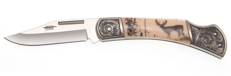 Briceag Joker JKR0113, maner din zamak/ABS, cerb, deschidere cu o mana, lama: 80 mm | cod: JKR0113 - Img 2