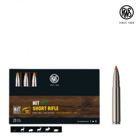 Cartus RWS HIT Short Rifle, cal.: 9,3x62 | 16,2 g.