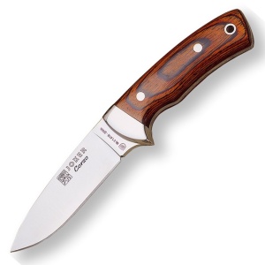 Cutit Joker CR23 Corzo, maner din lemn, tais: 10 cm, husa din piele | cod: CR23