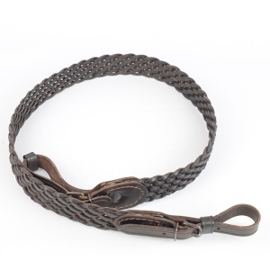 Curea arma din piele maro implatita | latime: 40 mm. lungime max: 115 cm | 11*05*060 - Img 2