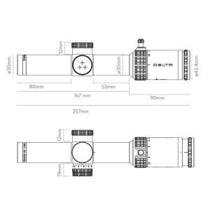 Luneta Delta Stryker 1-6X24 HD SFP, reticul: DSMR | cod: DO-2520 - Img 4