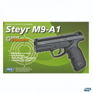 Replica pistol airsoft ASG Steyr M9-A1, CO2, non Blowback, 2.0 J. | 16090