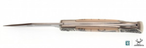 Briceag Joker JKR0113 cu maner din zamak/ABS, cerb, deschidere cu o mana | 80 mm