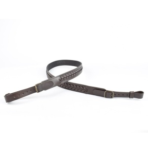 Curea arma din piele implatita Milling | latime: 2.8 cm, lungime max: 111 cm - Img 2