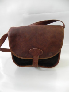 Geanta cartuse piele maro mare Hunting