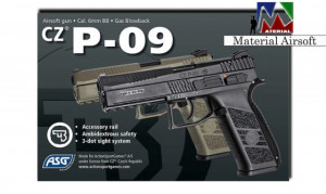Replica Airsoft CZ P-09, Negru, 18116 Metal