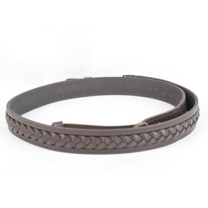 Curea arma din piele implatita Milling | latime: 2.8 cm, lungime max: 111 cm - Img 3