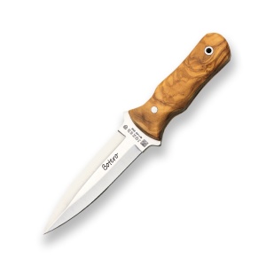 Cutit Joker CO67 Botero, maner din lemn olive, husa piele, tais: 11.5 cm | cod: co67