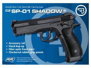Replica pistol airsoft ASG | CZ SP-01 Shadow Spring | 17655