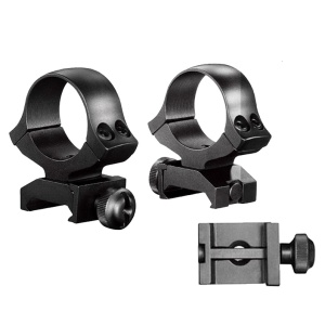 Set de suport de luneta Kozap pe Weaver, fix, cu inele de 30 mm | cod: set893_410