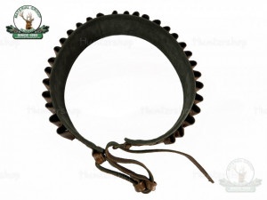 Cartusier piele maro captusit 30 cartuse 12