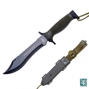 Cutit Joker JKR0601 Ursus Black cu maner ABS-PVC, de supravețuire | tais: 18 cm