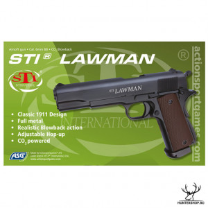 Replica pistol airsoft ASG STI Lawman, CO2, 1.0 J. | 17398