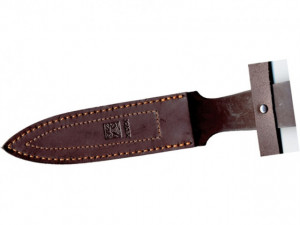 Cutit de vanatoare Joker CO 43 Lince ,tais de 15 cm, husa piele, maner din lemn