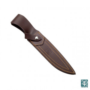 Cutit de vanatoare Joker CO36 Zorro cu maner din lemn olive in husa piele | lama: 17 cm