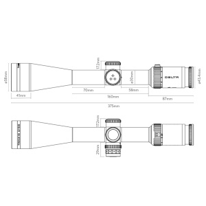 Luneta Delta Titanium HD 2.5-15x50 SF, reticul 4A S | cod: DO-2449 - Img 4