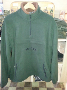 Pulover vanator Fleece verde-maroniu Hunter