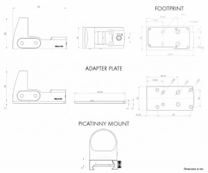 Red Dot HELIA RD Picatinny Mount, 2 MOA