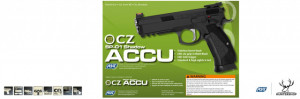 Replica pistol airsoft ASG CZ SP-01 ACCU, Full metal, Blowback, Gas/CO2, 1.0 J. | 19015