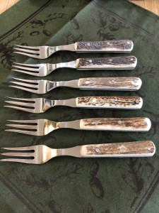 Set de furculiţe cu mâner din os