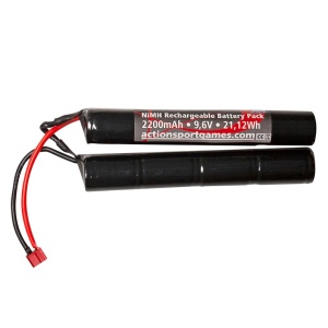 Acumulator airsoft ASG 9,6V 2200mAh NiMH T-plug | 19622
