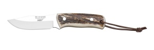 Cuțit Joker CC76 Rabbit, maner din corn de cerb, in portcutit piele, tais: 8.5 cm | cod: CC76 - Img 2