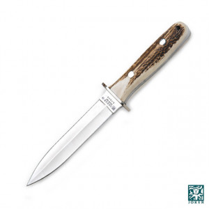 Cutit vanatoare Joker CC43 Lince cu mâner din corn de cerb | lama 155 mm