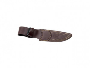 Cutit vanatoare Joker CR04 Ibice cu maner din lemn rosu in husa piele maro | lama: 12 cm
