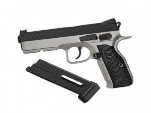 Replica pistol airsoft ASG CZ Shadow 2, CO2, urban grey | 19673