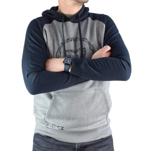 Hanorac CZ - Ceska Zbrojovka, gri cu capison si buzunar | S, M, L, XL, XXL, 3XL | cod: 9010-2206 - Img 2