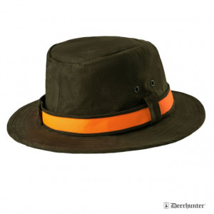 Palarie Deerhunter verde, cu banda reversibila portocalie | 6189