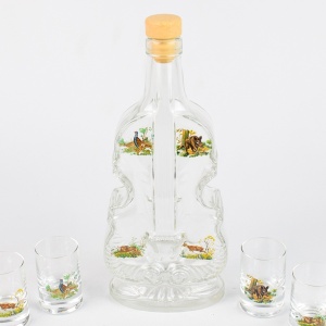Set de pahare 6 bucati cu sticla tip vioara | 13*05*070 - Img 3