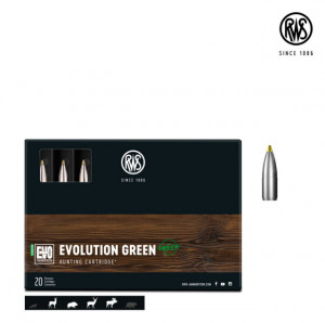 Cartus RWS EVO Green, cal.: .30 R Blaser. | 9,0 g.