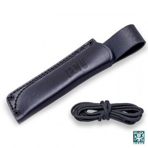 Cutit de vanatoare Joker CV116 Ursus cu maner din lemn verde, cu husa piele negru | lama: 10 cm