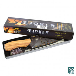 Cutit vanatoare Joker CO33 Tigre cu mâner din lemn | lama 140 mm