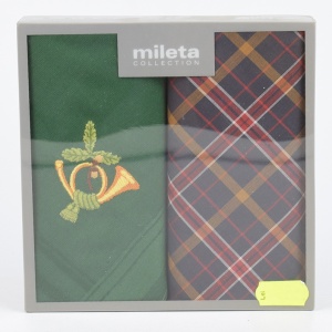 Set batista cu motive vanatoresti Mileta Collection, 2 bucati | cod: 14103