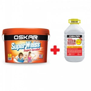 Oskar Superweiss Super-lavabil 15l + Amorsa Zero Mucegai 4L