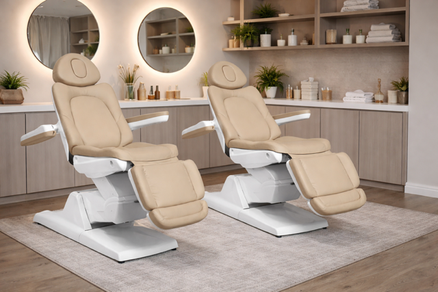✨ Scaun electric cosmetic Azzurro 870 3M – confort premium și tehnologie modernă pentru saloane beauty