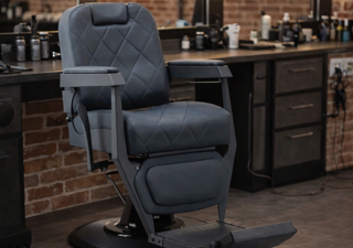💈 Scaun de frizerie profesional Gabbiano Bruno – confort premium și design modern pentru barber shop-uri elegante