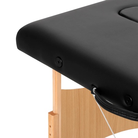 Masă de masaj pliabilă BALANCE din lemn cu 2 segmente 190x70 neagră - Img 5
