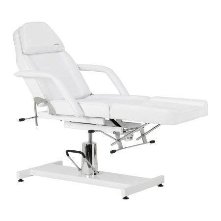 Scaun cosmetic hidraulic Sillon 210 cu suport alb - Img 12