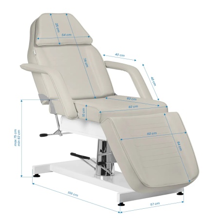 Scaun cosmetic hidraulic Sillon v2 210 sare de mare - Img 3