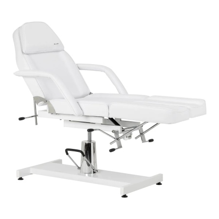 Scaun de pedichiură hidraulic Sillon 210 cu funcție de balansare și suport pentru picioare divizat, alb - Img 10